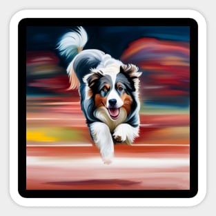 Australian Shepherd Agility Sticker